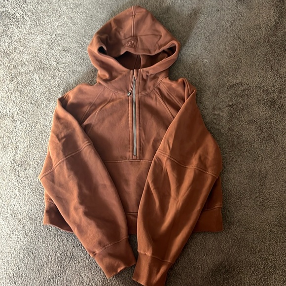 Lululemon scuba quarter zip brown xs/s - Picture 1 of 3
